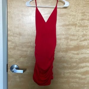 Red tiger mist formal dress